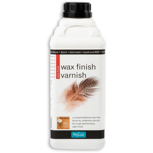Polyvine Wax Finish Varnish - Clear Satin 1 litre