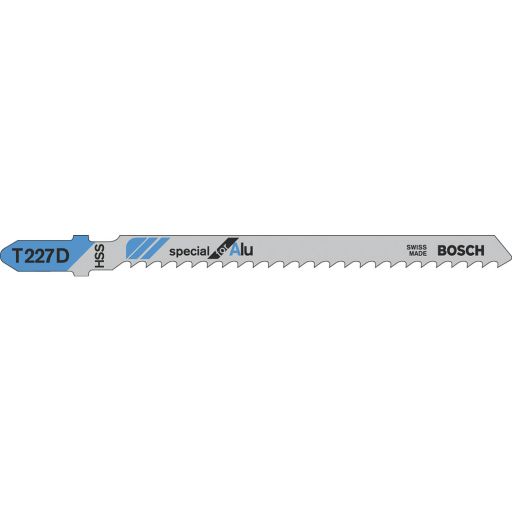 Bosch T227D Jigsaw Blades Aluminium Cutting (Pkt 5)