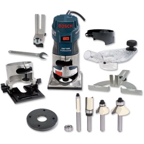 Bosch GKF 600 Router (1/4") - PACKAGE DEAL