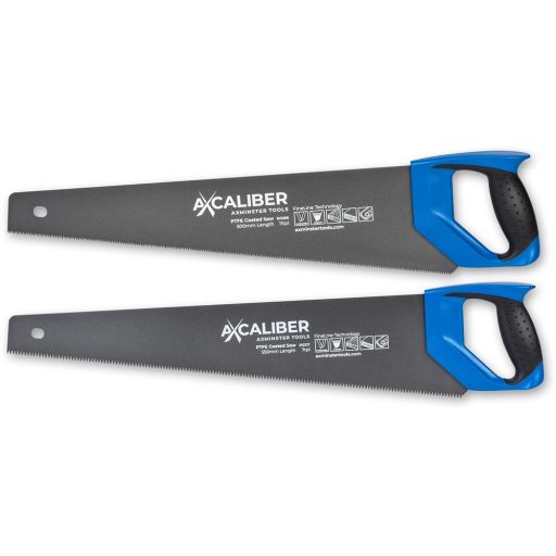 Axcaliber FineLine PTFE Coated Handsaws 7 & 11tpi (Pkt 2)