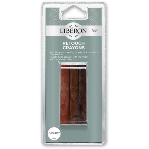 Liberon Retouch Crayons - Mahogany Pkt 3