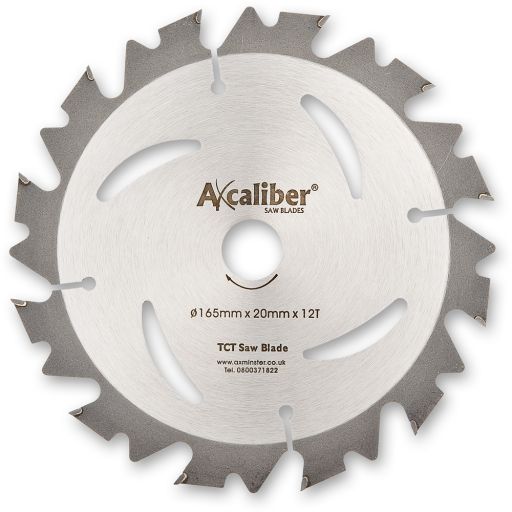 Axcaliber Contract TCT Saw Blade - 165mm x 1.5mm x 20mm 12T