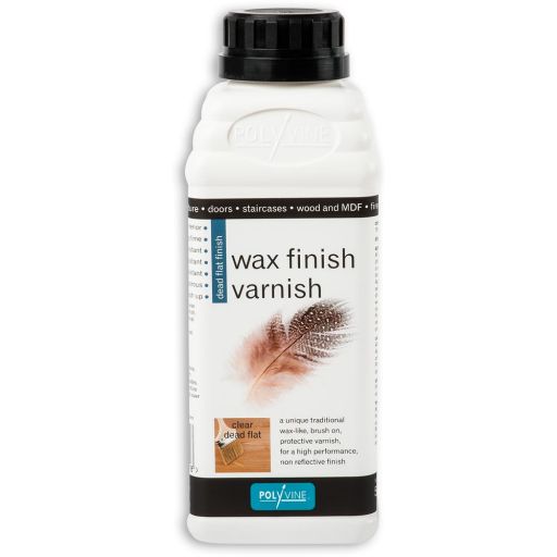 Polyvine Wax Finish Varnish - Dead Flat 500ml
