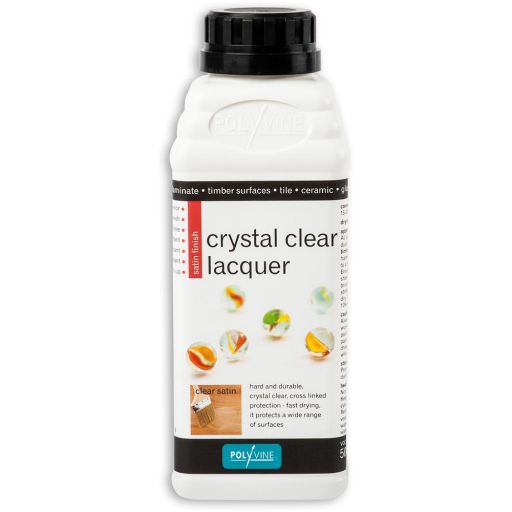Polyvine Crystal Clear Lacquer - Satin 500ml