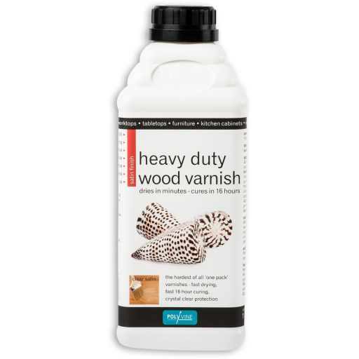 Polyvine Heavy Duty Interior Wood Varnish - Satin 1 litre