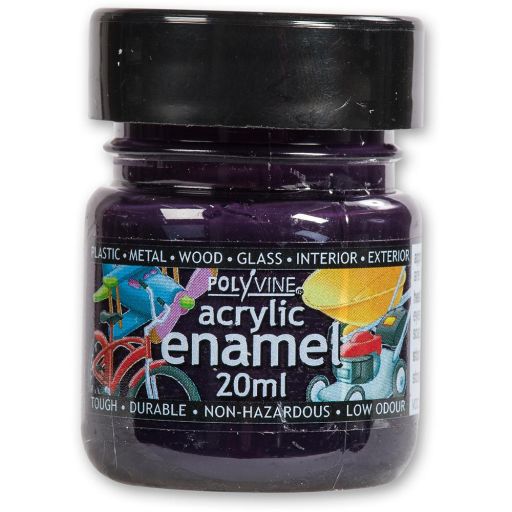 Polyvine Acrylic Enamel Paint - Purple 20ml