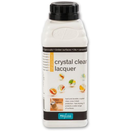 Polyvine Crystal Clear Lacquer - Gloss 500ml
